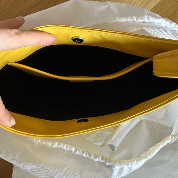 Prada Authentic New Yellow Cleo Shoulder Bag/Purse With Dust Bag - Picture 9 of 10